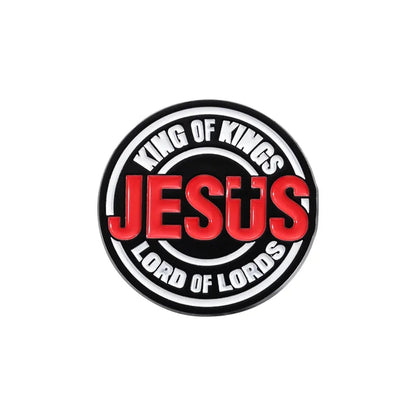 Holy Jesus Enamel Pin San Judas Christian Easter Cross Festival Retro Religious Beliefs Jewelry Brooch Lapel Badge Wholesale