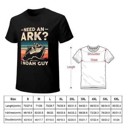 Need an Ark? I Noah Guy Funny Christian Gift Retro Vintage T-shirt summer tops oversizeds boys whites blanks plain t shirts men