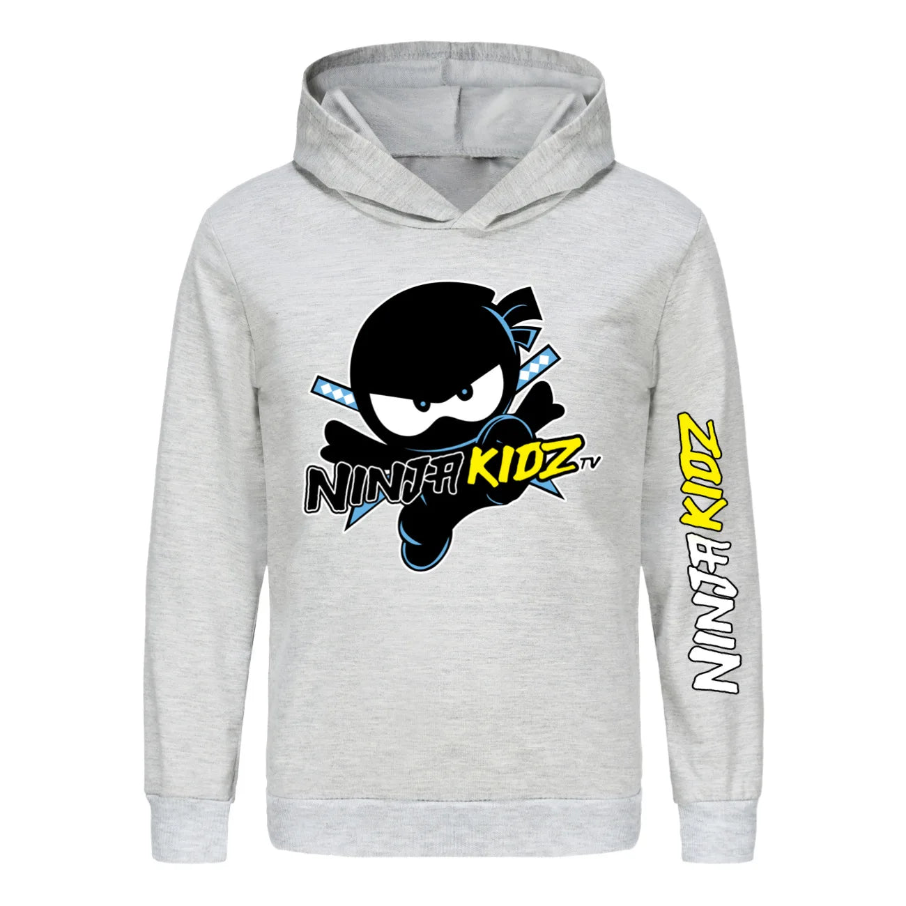 Ninja Kidz Kids Clothes Cotton Hooded Sweater Streetwear Sweatshirt Cartoon Casual Pullover Hip Hop Teenager Boys Girls Clothing