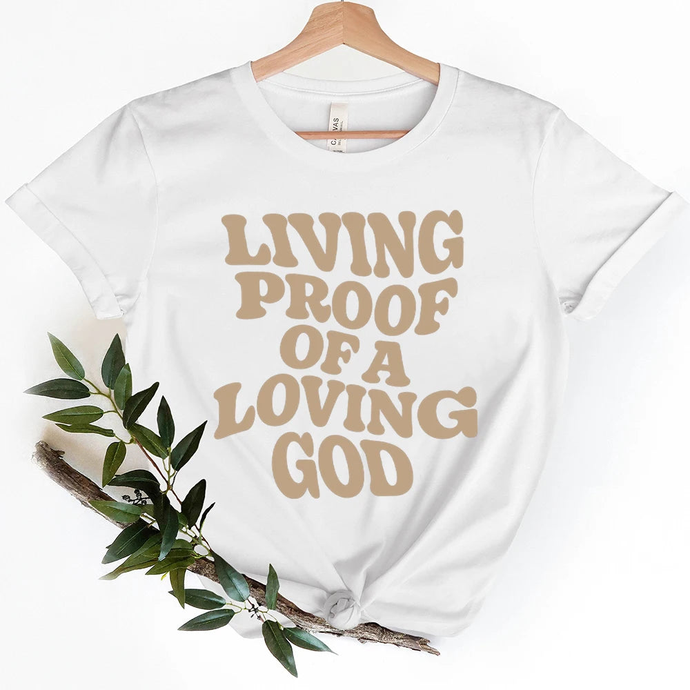 Aesthetic Christian Women Clothing Christian Apparel Brown Jesus T-Shirt Christian Streetwear Women Clothing Bible Verse T Shirt