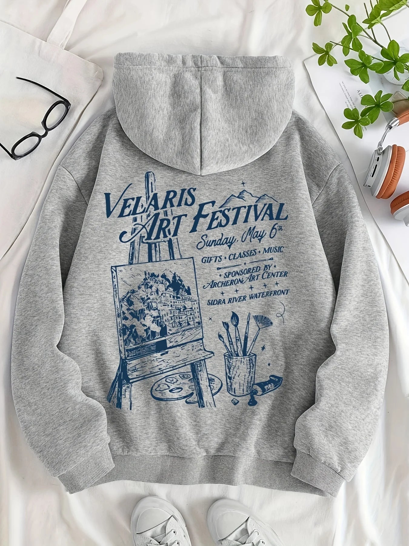 Beautiful Realistic Scenery Printing Hoodie Women Warm Fleece Hoody Fashion Casual Sweatshirts Autumn Loose Woman Sportswears