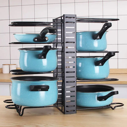 STORFEX 8 Tiers Pots and Pans Organizer