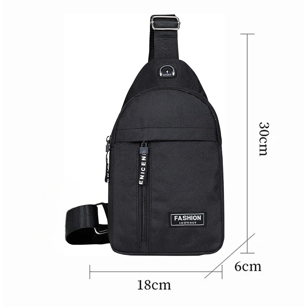 Men's Fashion Trend Oxford Cloth Casual Waterproof Messenger Shoulder Bag