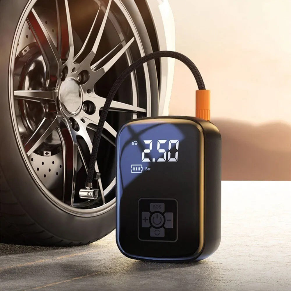 Wireless Electric Car Tyre Inflator Pump - USB Rechargeable