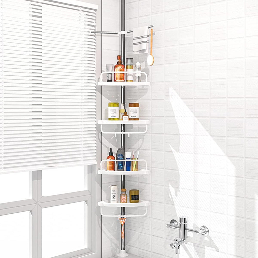 STORFEX 4 Layer Corner Shower Caddy, Adjustable Shower Shelf