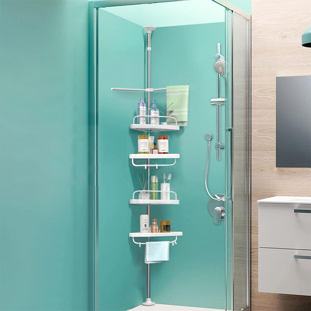 STORFEX 4 Layer Corner Shower Caddy, Adjustable Shower Shelf