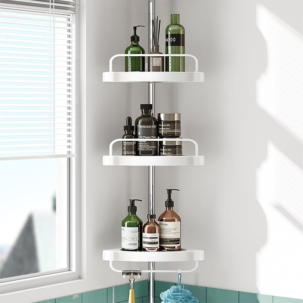 STORFEX 4 Layer Corner Shower Caddy, Adjustable Shower Shelf