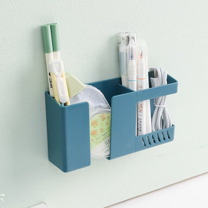 2 in 1 Wall-Mounted Storage Box for Phones and Remotes