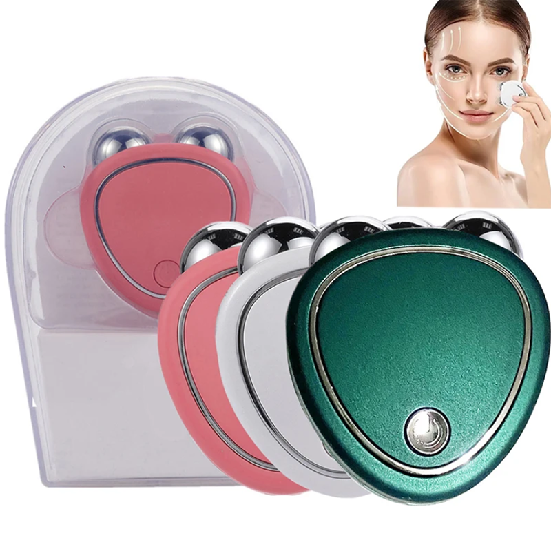 EMS Face Lifting Microcurrent Roller Skin Tightening Massager