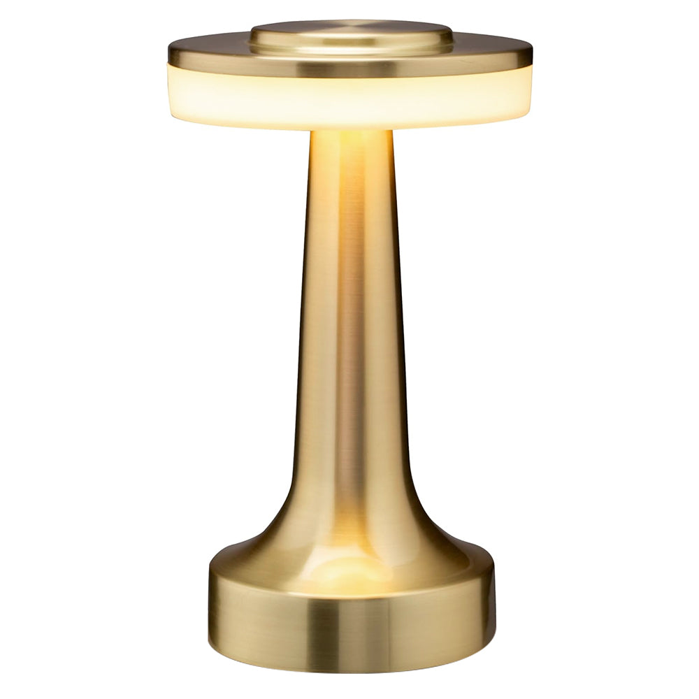 LUMIRO Portable LED Table Lamp with Touch Sensor, 3 Levels of Brightness, Night Light, Bedside Lamp - Gold