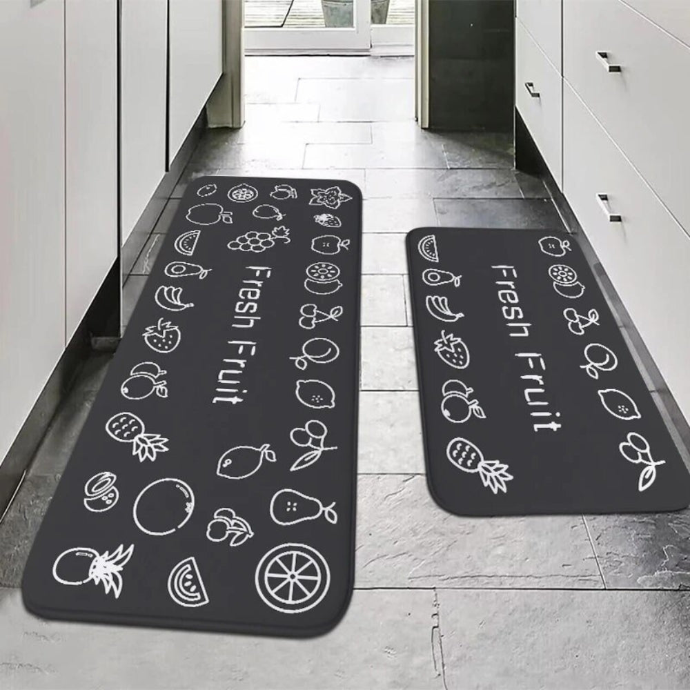 Kitchen Floor Mats and Rugs Washable Rubber Backing Doormat