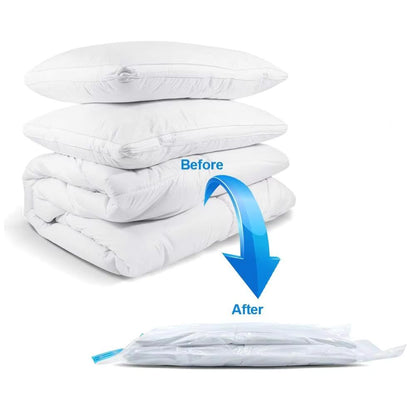 Space Saving Vacuum Storage Bags for Clothes, Pillows, and Bedding