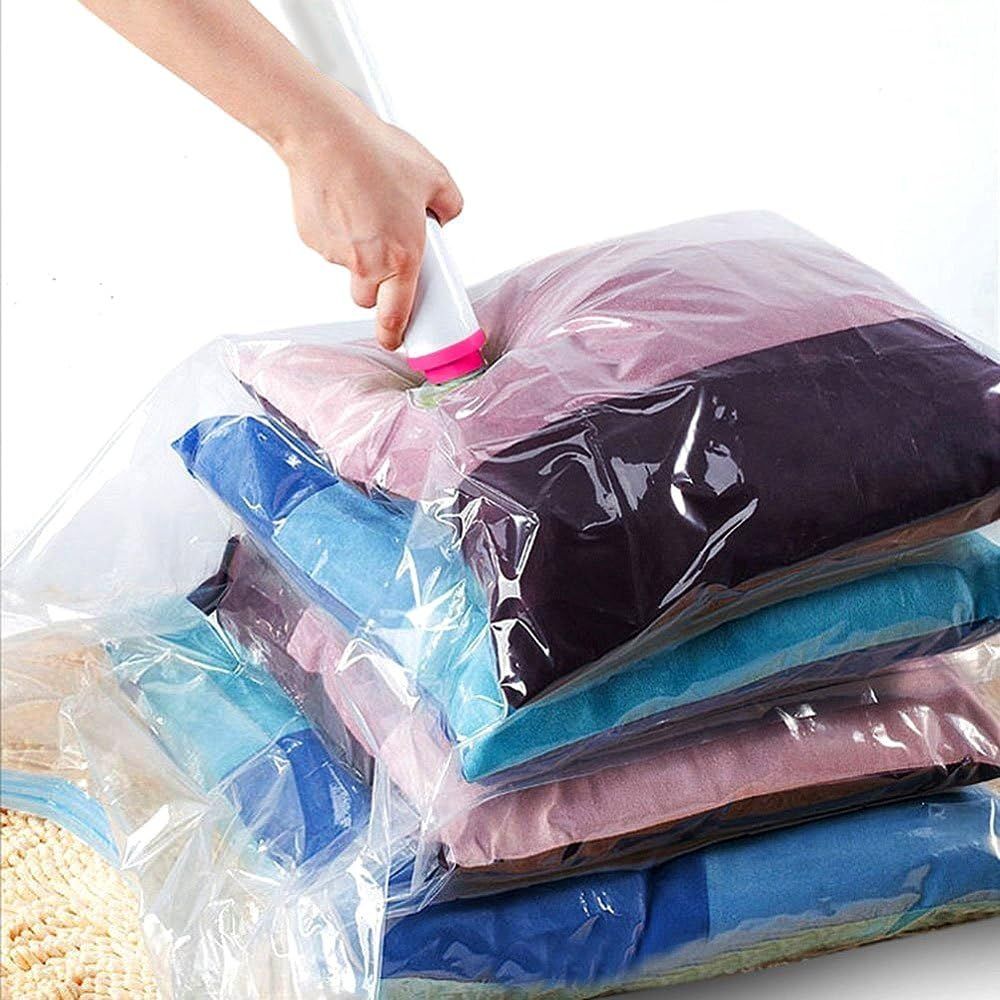 Space Saving Vacuum Storage Bags for Clothes, Pillows, and Bedding