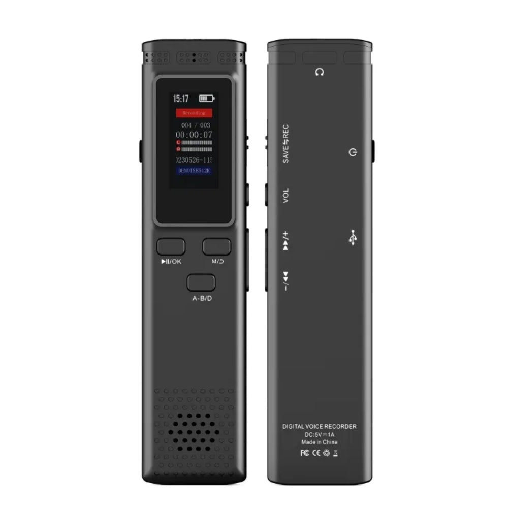 Digital Voice Recorder Voice Activated Audio Recording Noise Reduction with Playback