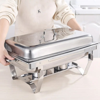 9L 304 Insulated Food Warmer Bain Marie Food Warmer Buffet Warmer Chafing Dish