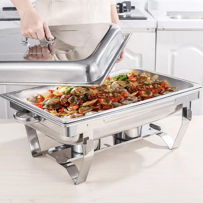 9L 304 Insulated Food Warmer Bain Marie Food Warmer Buffet Warmer Chafing Dish