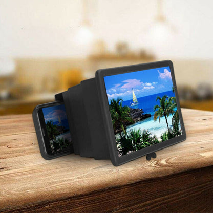 3D Mobile Phone Screen Magnifier Video Amplifier for Smartphone Stand