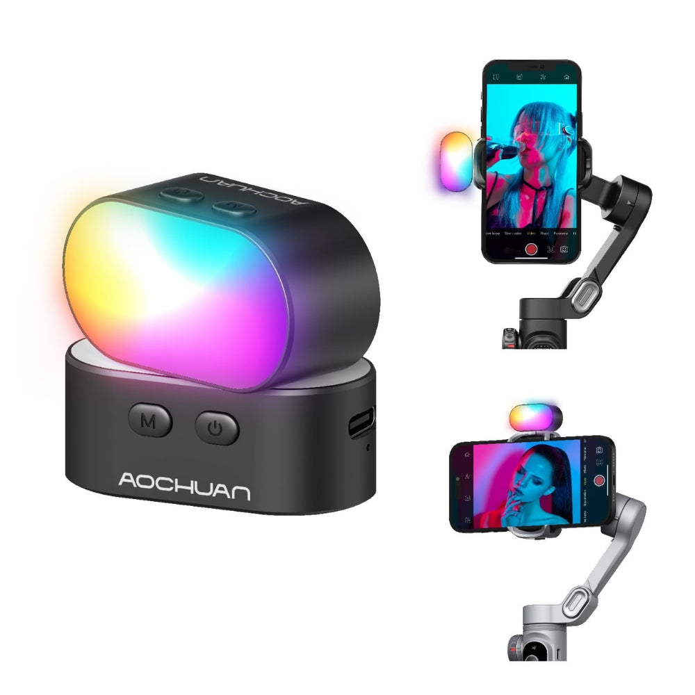 RGB Magnetic Fill Light for Gimbal LED Video Photography Light