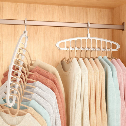 Rotating Folding Clothes Hanger Closet Organizer Storage Hangers