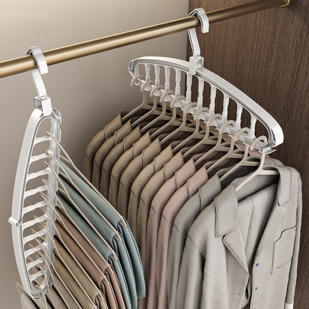 Rotating Folding Clothes Hanger Closet Organizer Storage Hangers