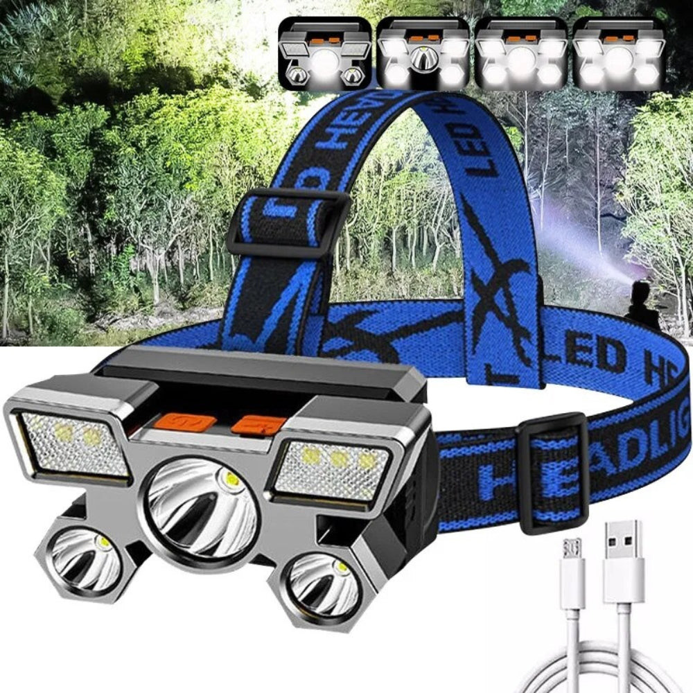 Rechargeable LED Head Flashlight