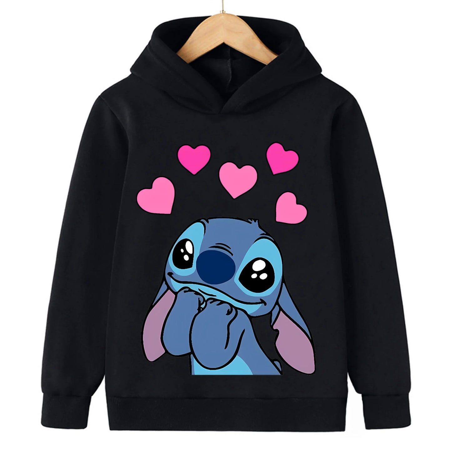 Girls Clothes Stitch Hoodies Sweatshirts Children's Clothing Sets Child Girl Tops + Pants 2 Pcs Suits Kids Boys Tracksuits Set