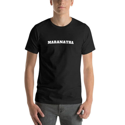 New Maranatha christian jesus T-Shirt korean fashion basketball graphic tees shirts graphic tees Men's t-shirt