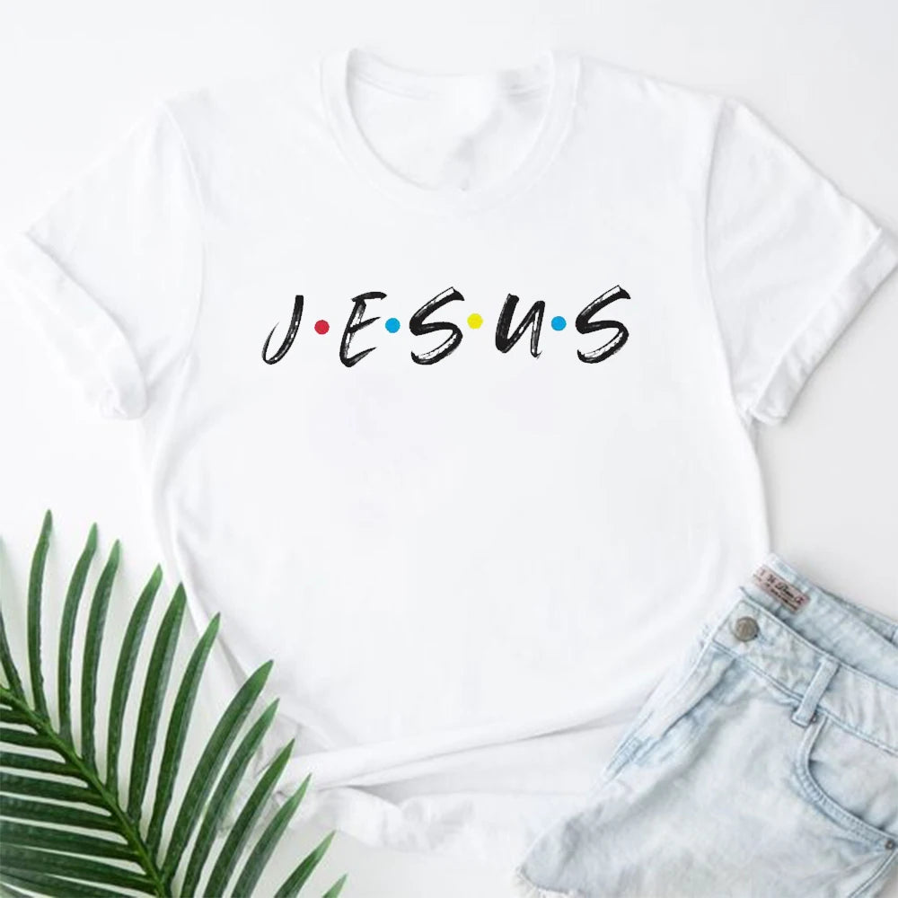 Jesus Changed My Life Women's Comfortable Casual T Shirts Short Sleeve Round Neck Summer Christian Faith T Shirts