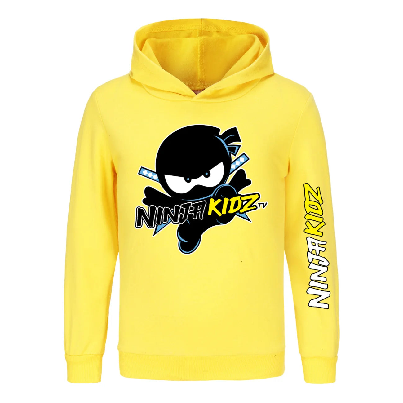 Ninja Kidz Kids Clothes Cotton Hooded Sweater Streetwear Sweatshirt Cartoon Casual Pullover Hip Hop Teenager Boys Girls Clothing