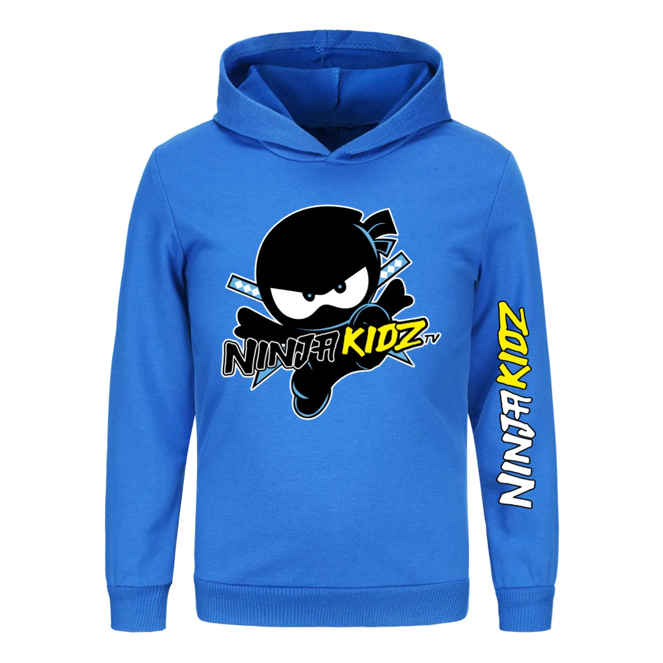 Ninja Kidz Kids Clothes Cotton Hooded Sweater Streetwear Sweatshirt Cartoon Casual Pullover Hip Hop Teenager Boys Girls Clothing