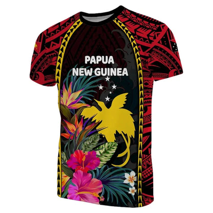 Papua New Guinea Flag Map Graphic T Shirts PNG National Emblem T Shirt For Men Clothes Polynesia Unisex Tshirt Casual Man Tee