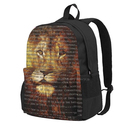 The Names Of God Hot Sale Schoolbag Backpack Fashion Bags God G D Yahweh Jesus Savior Christ Rapture Deliverer Isa Yeshua Lion