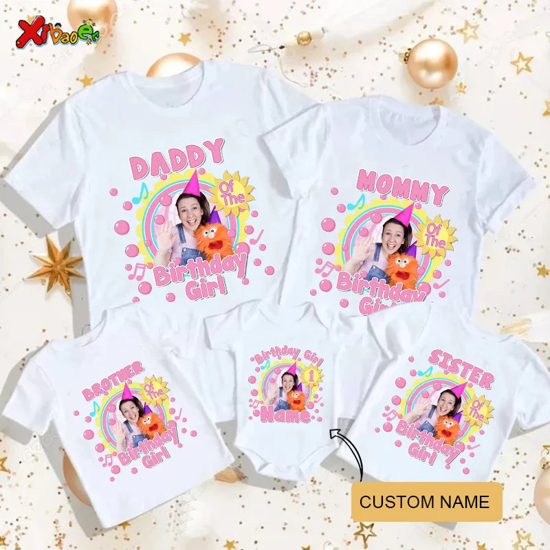 Ms Rachel Birthday Shirt 1st Birthday Girl Party Family Matching Outfits Funny Shirt 2nd Birthday Girls Shirts Family Look 3rd