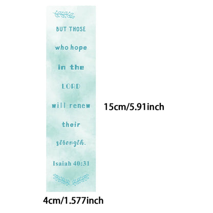 30pcs Bible Verse bookmarks Watercolor Christian Bookmarks Bible Reading Club Gift book pages Annotated reading bookmarks