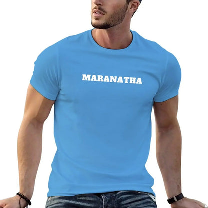 New Maranatha christian jesus T-Shirt korean fashion basketball graphic tees shirts graphic tees Men's t-shirt