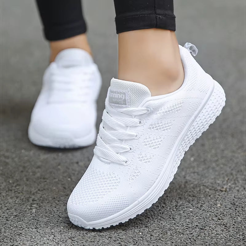 Sports Shoes Women Breathable Sneakers Women White Shoes for Basket Femme Ultralight Woman Vulcanize Shoes Couple Casual Sneaker