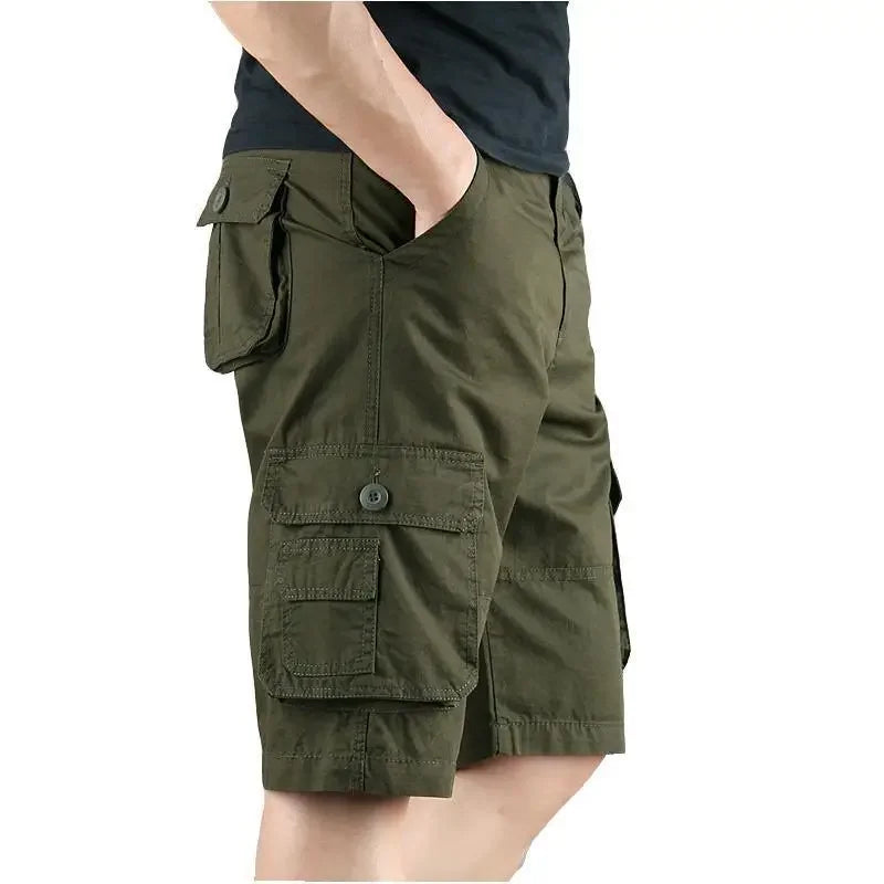 Mens Cargo Shorts Multi Pocket Work Homme Black Short Pants for Men Clothing Comfortable Harajuku Loose Clothes Summer Jorts Y2k