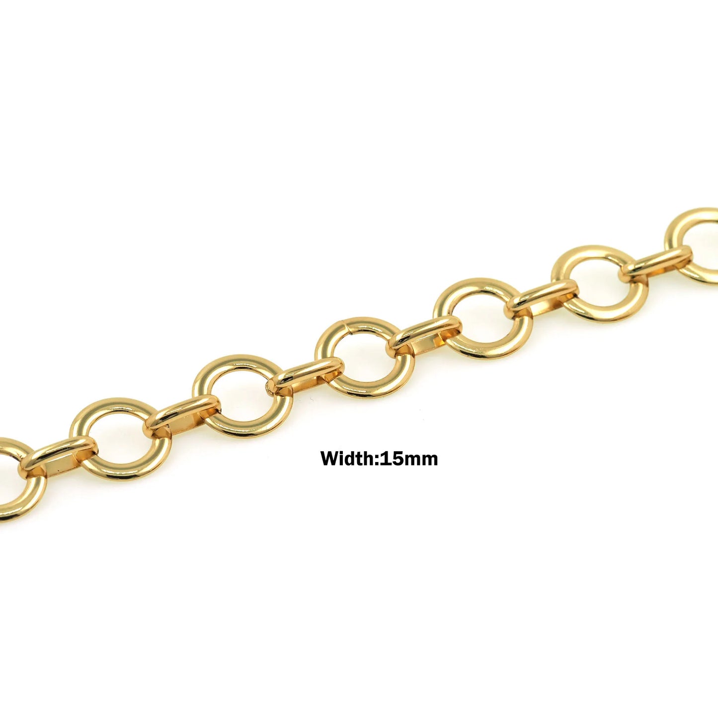 Gold Filled Chain Round Link O Necklace Bracelet Accessories for DIY Jewelry Making Components