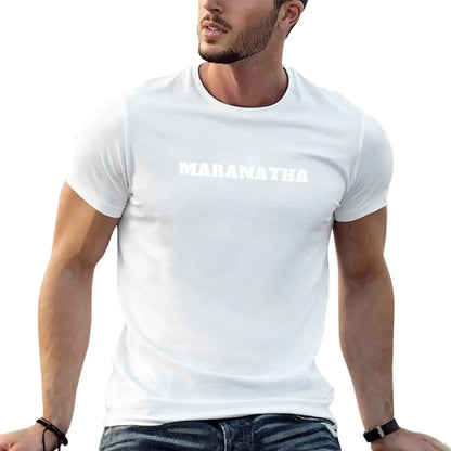 New Maranatha christian jesus T-Shirt korean fashion basketball graphic tees shirts graphic tees Men's t-shirt