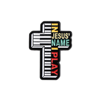 30 Types Jesus Christ Faith Enamel Pins Wholesale Cartoon Cartoon Metal Brooches Christianity Clothes Backpack Lapel Badge Gift