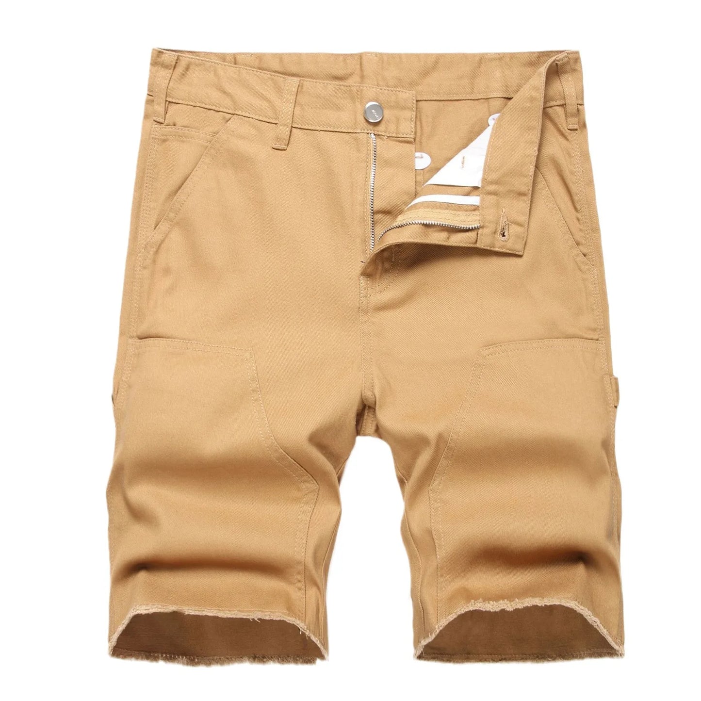 2025 new men's cargo shorts Cotton casual men's shorts Jogger military solid straight cargo shorts men's brand clothing