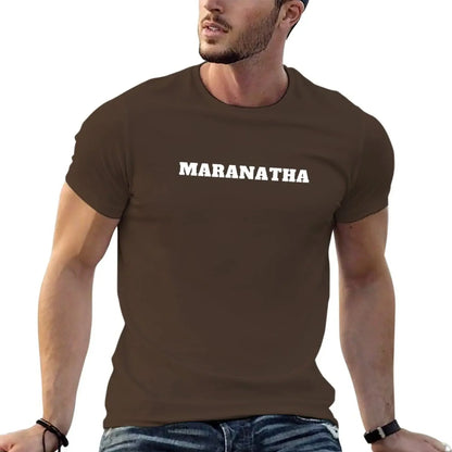 New Maranatha christian jesus T-Shirt korean fashion basketball graphic tees shirts graphic tees Men's t-shirt