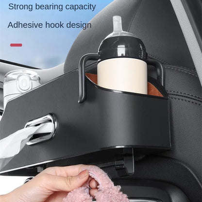 Car Seat Back Hanging Bag Organizer Collector Storage Box Stowing Tidying Tissue Box Cup Phone Holder Accessories For Toyota