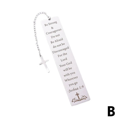 Christian Bookmarks Gifts Steel Bookmark For Women Inspirational Bible Verse Bookmark For Books Stationery For Kids Student Q1k5