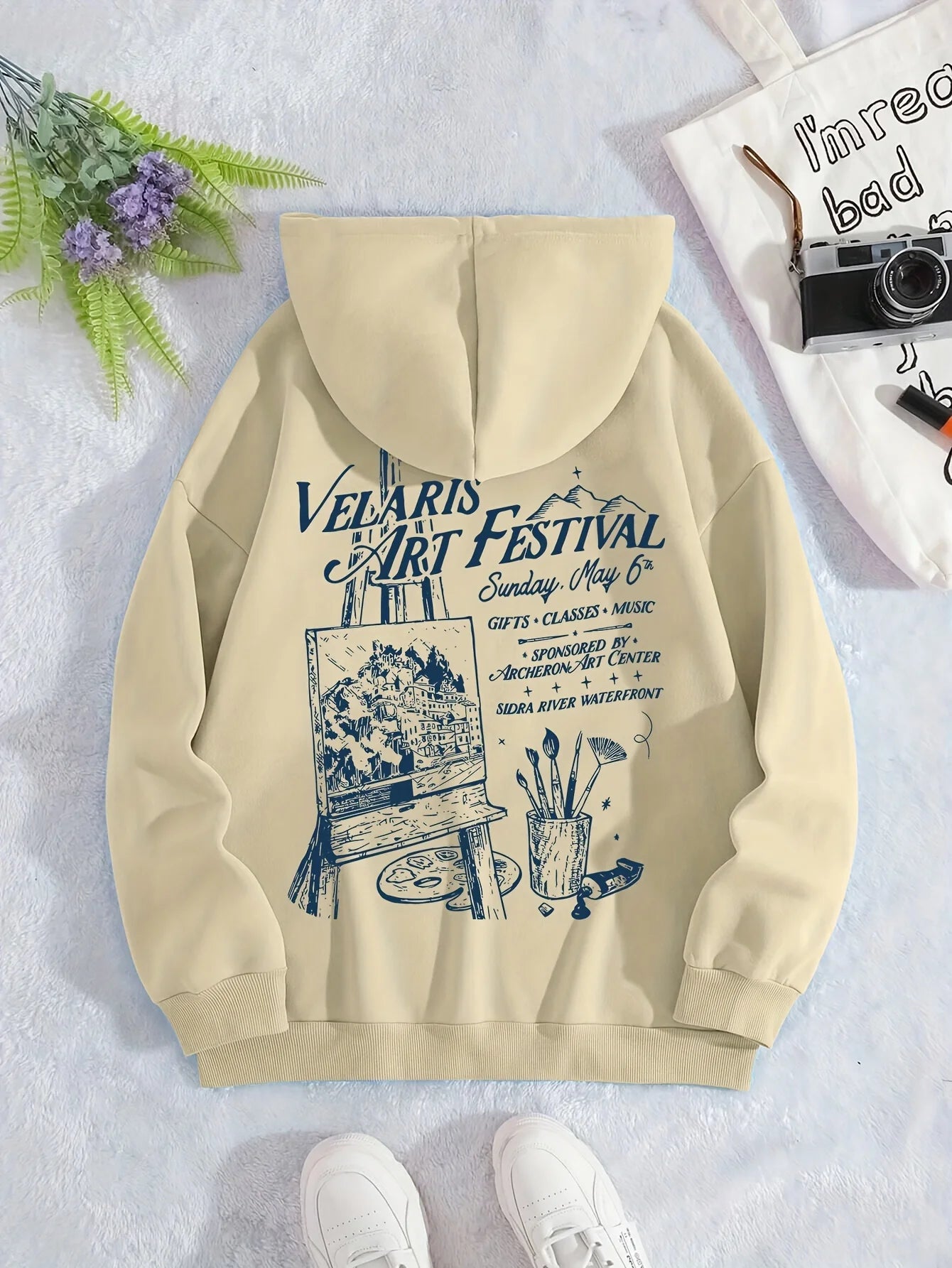 Beautiful Realistic Scenery Printing Hoodie Women Warm Fleece Hoody Fashion Casual Sweatshirts Autumn Loose Woman Sportswears