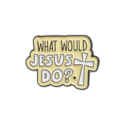 Holy Jesus Enamel Pin San Judas Christian Easter Cross Festival Retro Religious Beliefs Jewelry Brooch Lapel Badge Wholesale