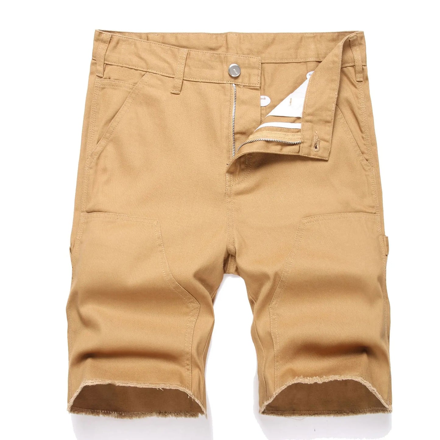 2025 new men's cargo shorts Cotton casual men's shorts Jogger military solid straight cargo shorts men's brand clothing