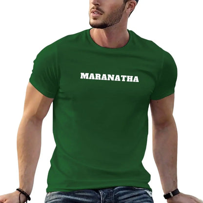 New Maranatha christian jesus T-Shirt korean fashion basketball graphic tees shirts graphic tees Men's t-shirt