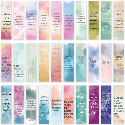 30pcs Aesthetic Motivational Bible Quotes Paper Bookmarks DIY Students Readers Page Markers Library Office Page Marking