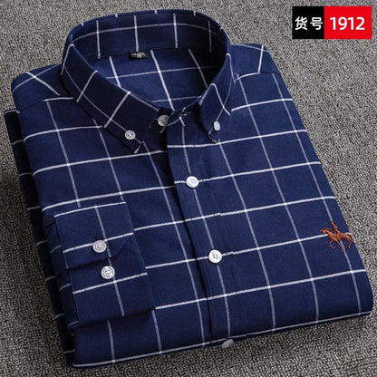 Long Sleeve Pink Shirt For Men Oversize Slim Fit Casual Dress Shirts Four Seasons Cotton Oxford New Fashion Korean Men Clothing